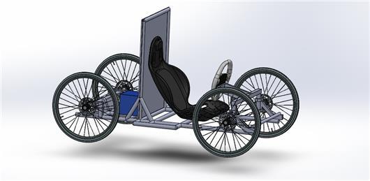 自行车(附工程图)3d模型下载_三维模型_step,caxa电子图板模型 - 制造